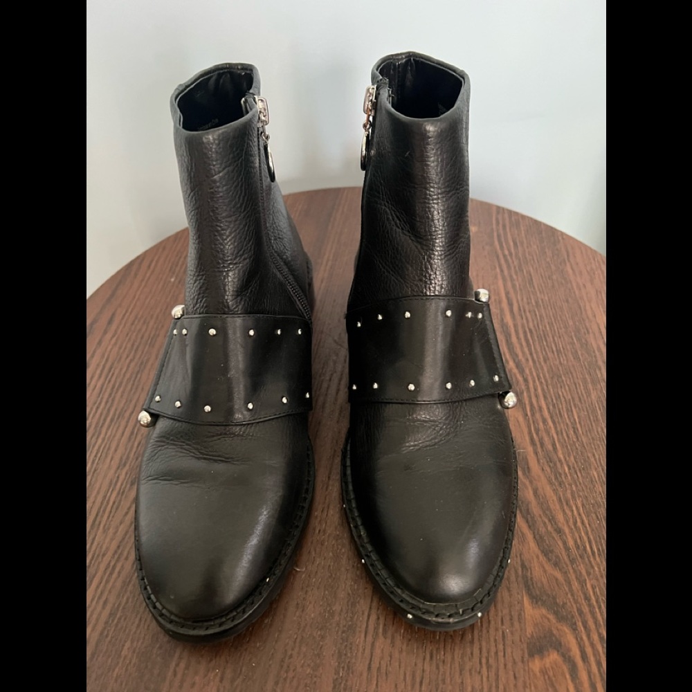 Avec Les Filles Black Studded Boots
